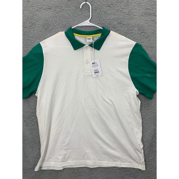 NWT BCI FIELDER BONOBOS Large (L) Contrast Green White Short Sleeve Polo Shirt - Picture 3 of 7